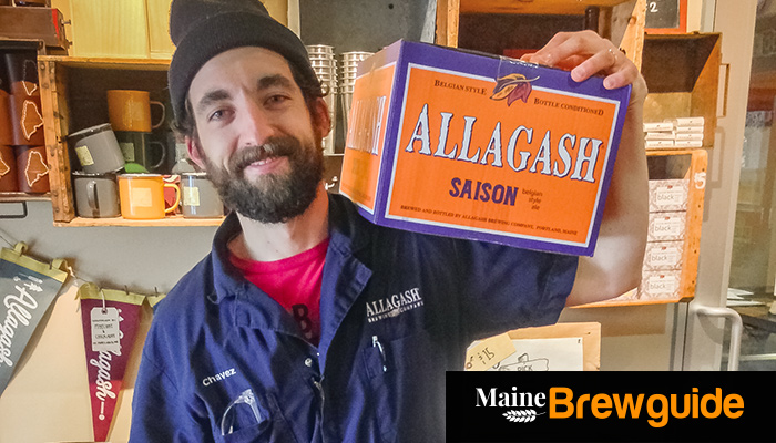 Patrick Chavanelle, Allagash brewer at the Industrial Way brewery in Portland. Photo: Dave Patterson