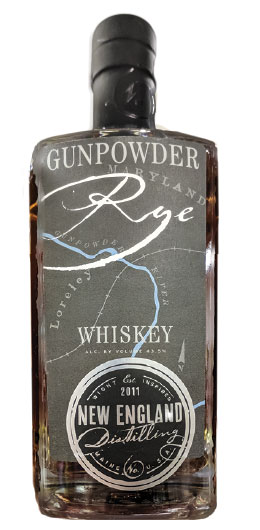 Gunpowder Rye Whiskey, New England Distilling